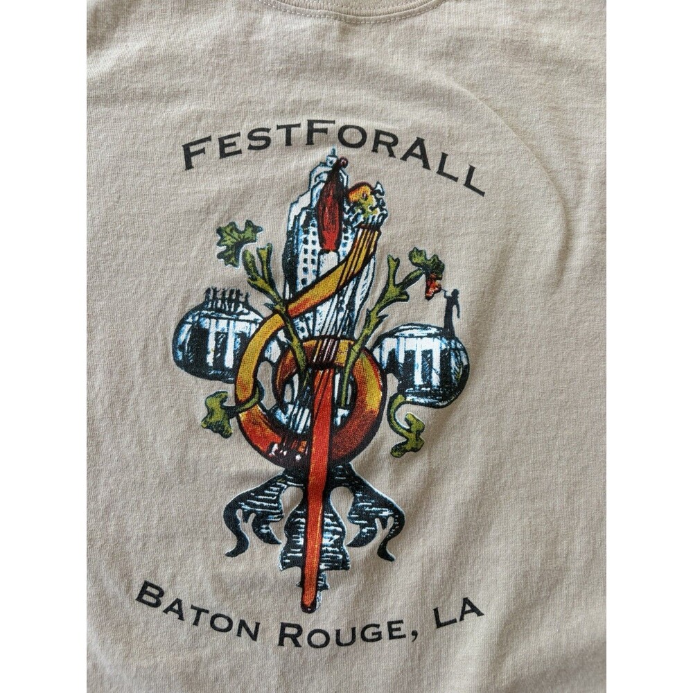 Vintage Louisiana Baton Rouge T Shirt XL Gildan Cotton Arts Festival Graphic T